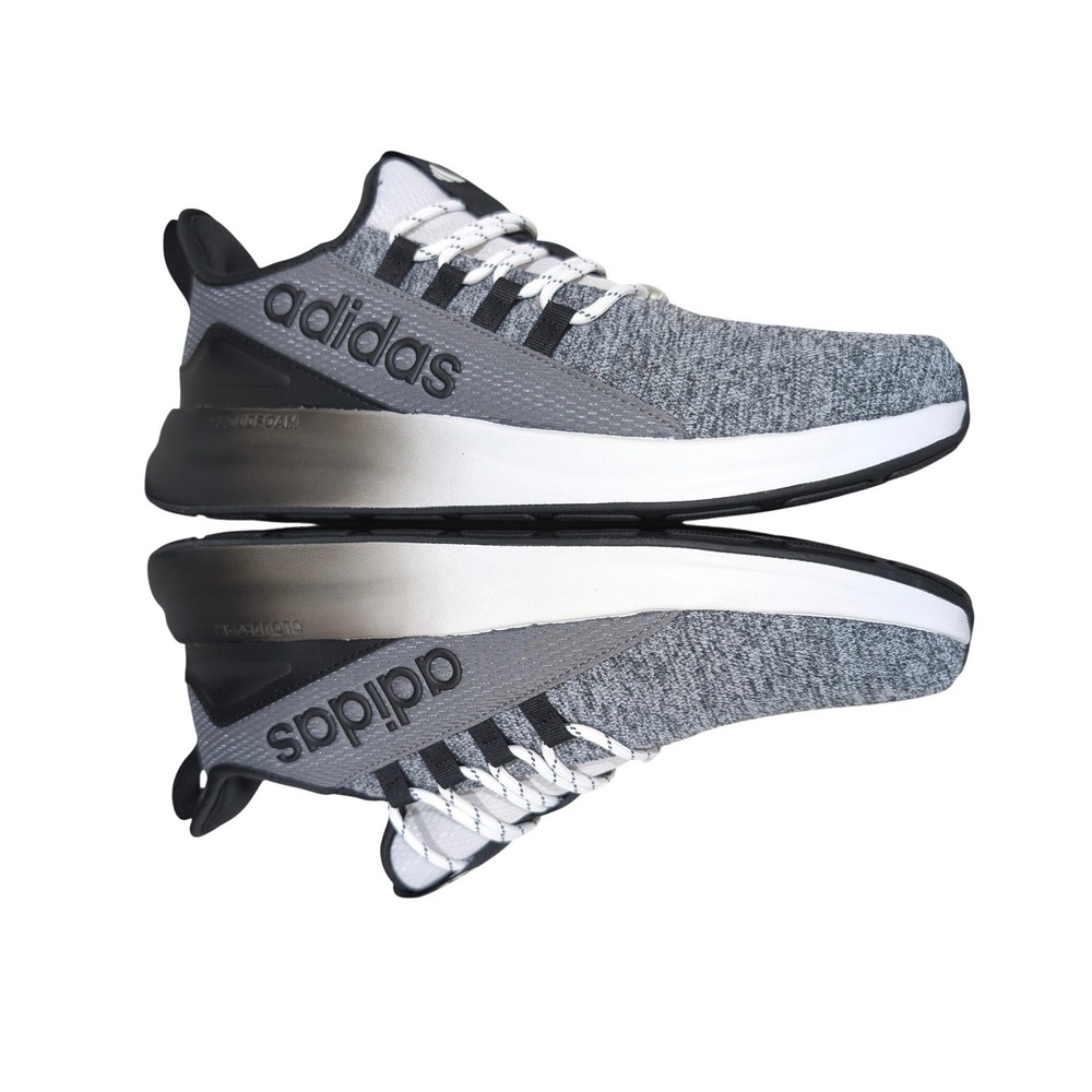 Adidas Lite Racer Adapt 8.0 Wide Mens Shoes Grey Black KJ5076 Size 11 NIB